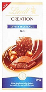 Lindt Creation Divine Hazelnut Milk Chocolate 100 g