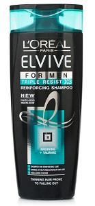L'Oreal Elvive Shampoo Triple Resist X3 Reinforcing For Men 400 ml