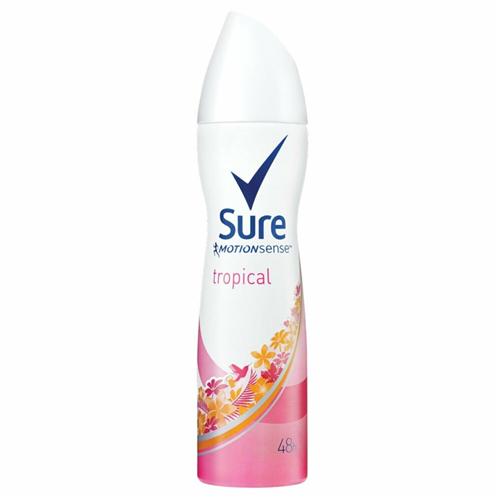 Sure Anti-Perspirant Deodorant Spray Women Tropical 150 ml