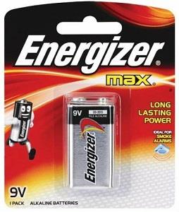 Energizer Max Battery 9V