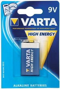 Varta High Energy Alkaline Battery 9V