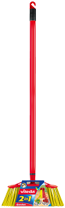 Vileda 2 in 1 Multi-Use Broom With Handle