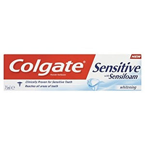 Colgate Toothpaste Sensitive Fluoride With Sensifoam Whitening 75 ml
