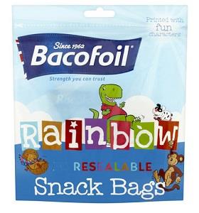 Baco Rainbow Snack Bags 210 mm x 223 mm x30