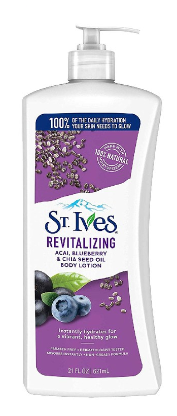 St. Ives Lotion Skin Revitalizing Acai, Blueberry & Chai Seed Oil 621 ml