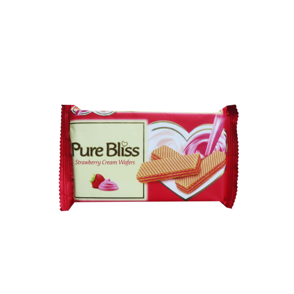 Pure Bliss Strawberry Cream Wafers 45 g x12