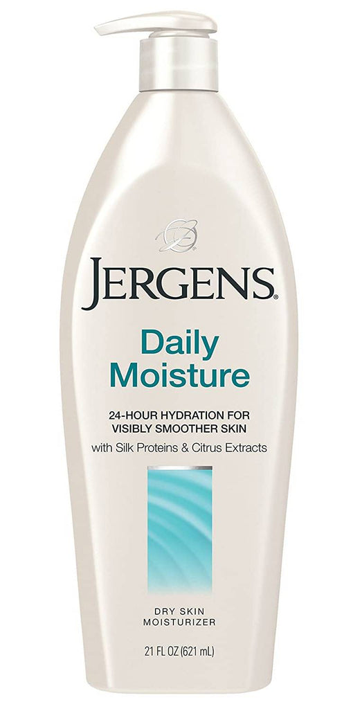Jergens Dry Skin Moisturiser Daily Moisture With Silk Proteins & Citrus Extracts 621 ml