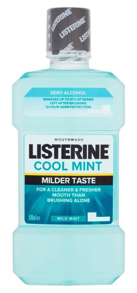 Listerine Mouthwash Cool Mint Milder Taste 500 ml