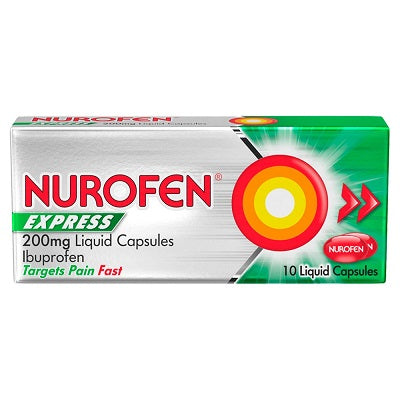Nurofen Express 200 mg 10 Liquid Capsules