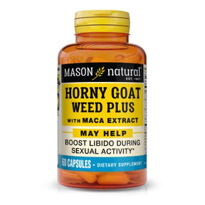 Mason Natural Horny Goat Weed Plus With Maca Extract 60 Capsules