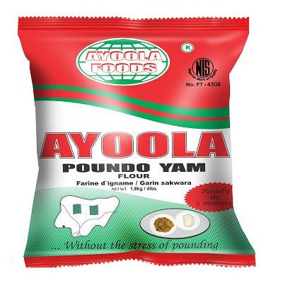 Ayoola Foods Poundo Yam Flour 1.8 kg