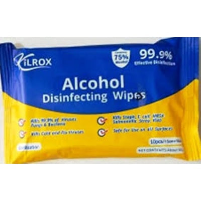 Kilrox Alcohol Disinfecting Wipes x10
