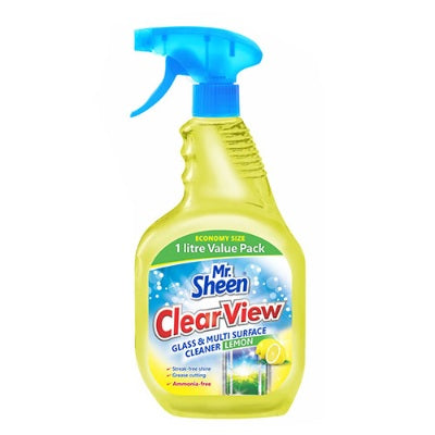 Mr Sheen Clear View Glass & Multi-Surface Cleaner Lemon 1 L
