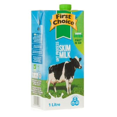 First Choice UHT Skimmed Milk 1 L