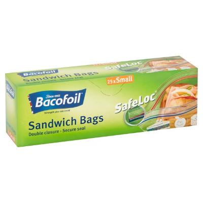 Baco Foil Safeloc Sandwich Bags 17 x 20 cm x25