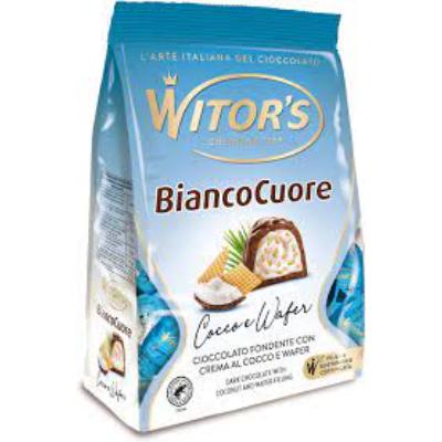 Witor's Biancocuore Coconut & Wafer Filling Dark Chocolate 200 g