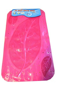 Bashow Rubber Non-Slip Bath Mat - Pink