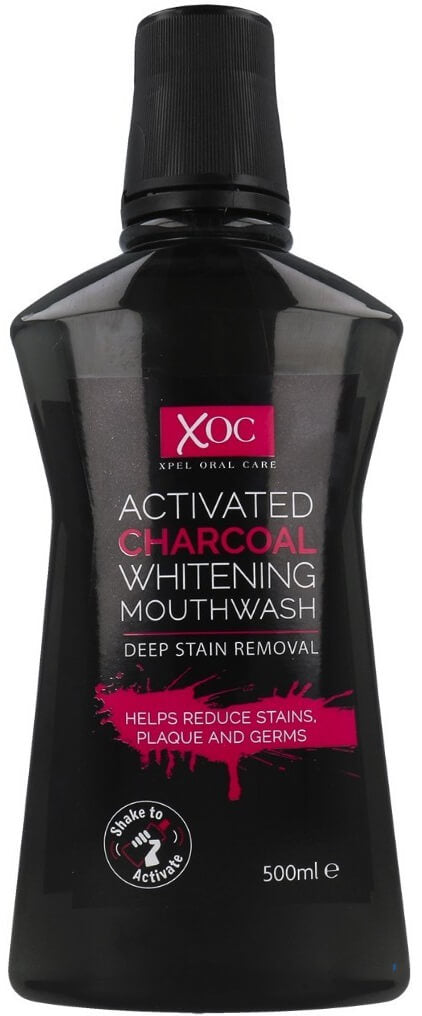 XOC Activated Charcoal Whitening Mouthwash 500 ml