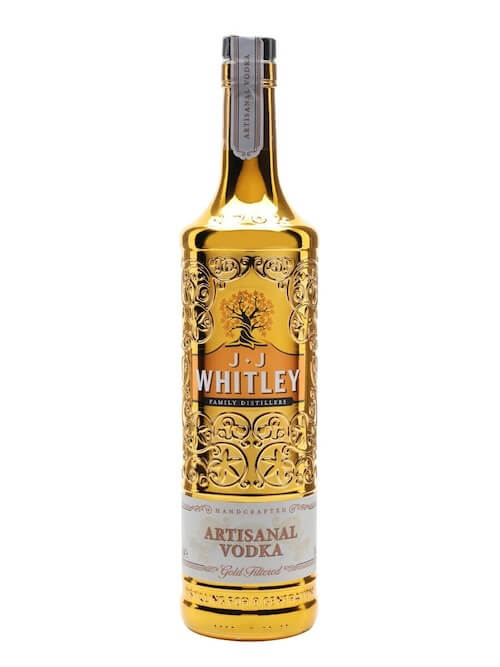 J.J Whitley Artisanal Gold Filtered Vodka 70 cl x6