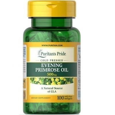 Puritan's Pride Evening Primrose Oil 500 mg 100 Soft Gels