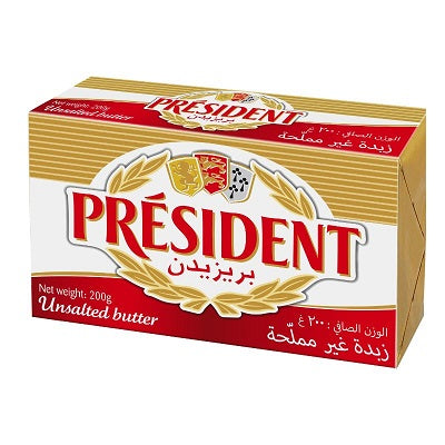 President Butter Unsalted 200 g