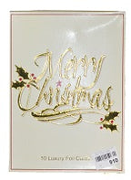 Simon Elvin Luxury Foil Xmas Cards x10