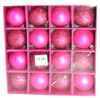 Xmas Balls In PVC AG1815 x16