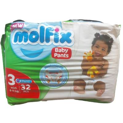 Molfix Anatomic-Fit Baby Pants Size 3 Midi 6-11 kg x32