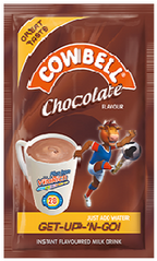Cowbell Instant Filled Milk Powder Chocolate 14 g x10
