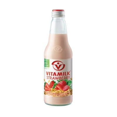 Vitamilk Strawberry Soy Milk Bottle 30 cl