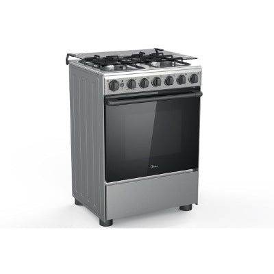 Midea Cooker 24BMG4G058 4 Gas - Half Black/Inox