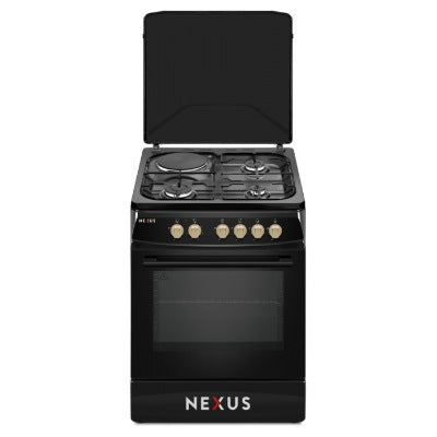 Nexus Cooker NX-6004 3 Gas + 1 Electric - Black