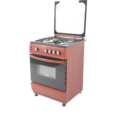 Scanfrost Cooker CK6302R 60X60 cm 3 Gas + 1 Electric - Red
