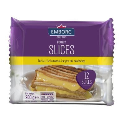 Emborg Perfect Slices Mild Taste Cheese 200 g
