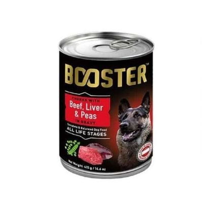 Booster Dog Food Beef, Liver & Peas In Gravy 410 g