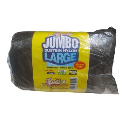 Jojella Black Jumbo Dustbin Nylon - Large