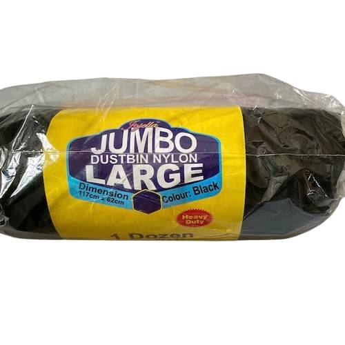 Buy Jojella Black Jumbo Dustbin Nylon - Large 30 x 46 inches x12 in ...