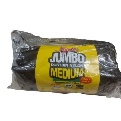 Jojella Black Jumbo Dustbin Nylon - Medium