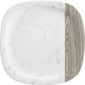 Servewell Melamine Square Dinner Plate With Design 28 cm S-2714