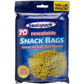 Seal-A-Pack Resealable Snack Bags x70