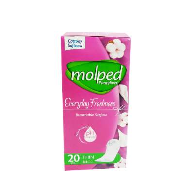 Molped Everyday Freshness Breathable Surface Pantyliner Thin x20
