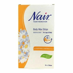 Nair Camomile Extract Wax Strips Hair Remover For Body x12