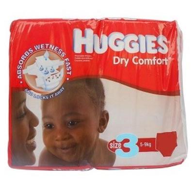 Huggies Dry Comfort Diapers Size 3 5-9 kg x36