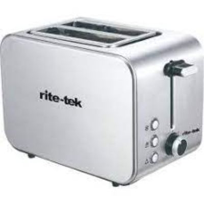 Rite-Tek Pop-Up Toaster Tm340 4 Slices Stainless Steel