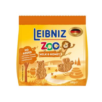 Leibniz Zoo Milk & Honey Biscuits 100 g