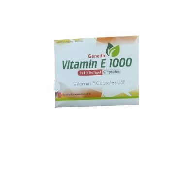 Geneith Vitamin E 1000 mg 30 Capsules