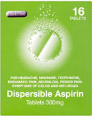 Aspar Dispersible Aspirin 300 mg 16 Tablets