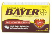 Bayer Aspirin 325 mg 24 Tablets