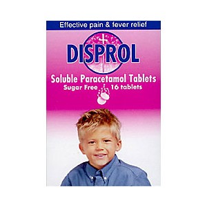 Disprol Soluble Paracetamol 16 Tablets