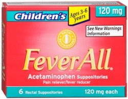 Buy FeverAll 120 mg 6 Suppositories in Nigeria | Coughing & Sneezing ...